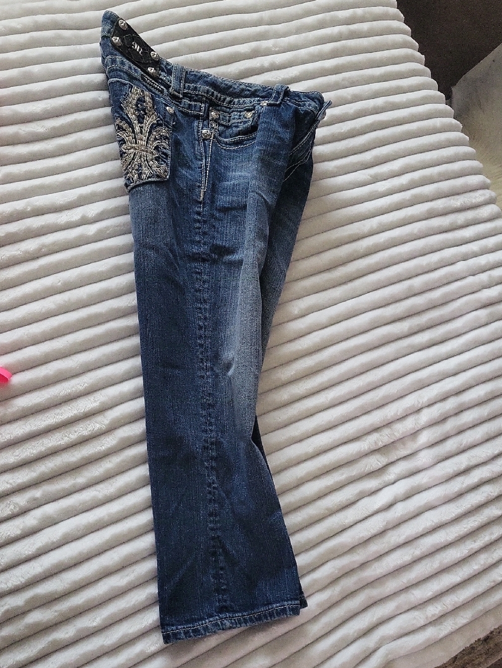 Miss Me Bling Y2k Western Capri Shorts